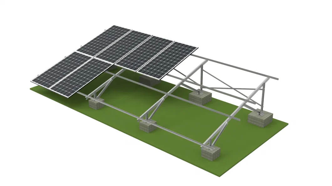 Galvanized Steel Tilt Adjustable Solar Panel Mounting System for Ground and Flat Roof