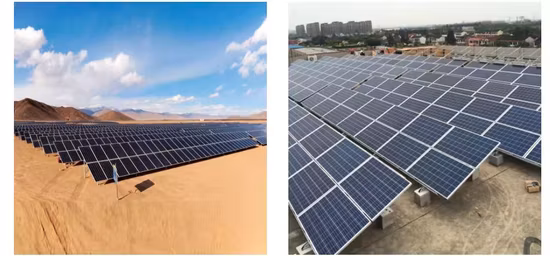 Telaio per pannelli solari con estrusione rivestita in Zn Al Mg per sistema di staffe di montaggio su tetto solare