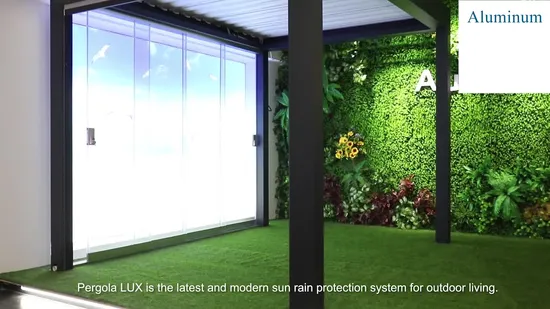 AlunoTec Pergola motorizzata Pergola Gazebo impermeabile Pergola solare in alluminio da esterno Bioclimatica
